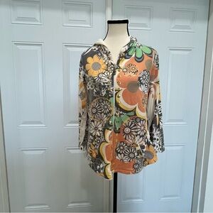 M By Amour‎  Women Floral Sweater XL/4 Hoodie Mexico